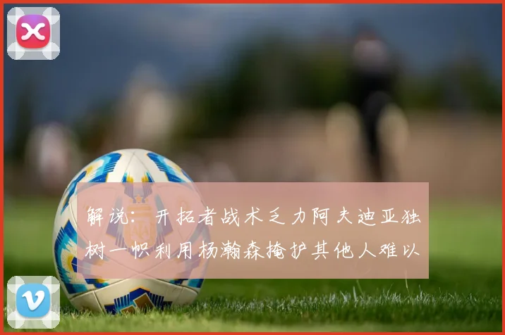 解说：开拓者战术乏力阿夫迪亚独树一帜利用杨瀚森掩护其他人难以配合